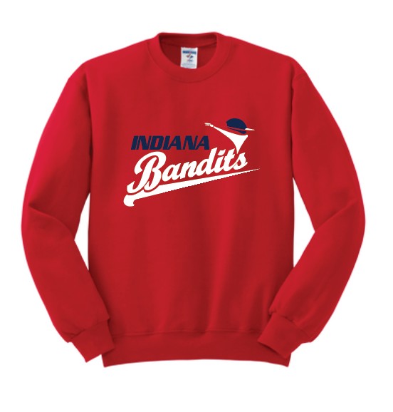 Indiana Bandits Crew neck sweatshirt Jerzees 50/50