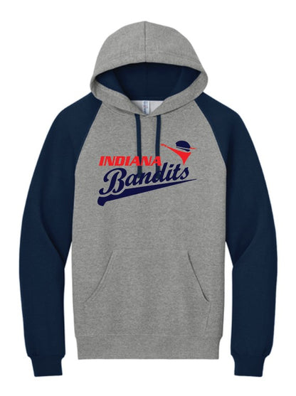 Indiana Bandits Colorblock Hoodie Jerzees 50/50
