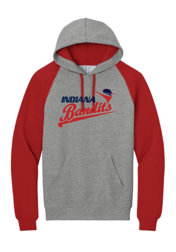 Indiana Bandits Colorblock Hoodie Jerzees 50/50