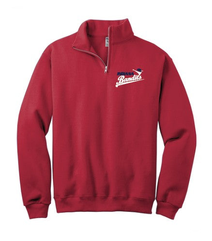 Indiana Bandits Jerzees NuBlend 1/4 Zip Cadet Sweatshirt