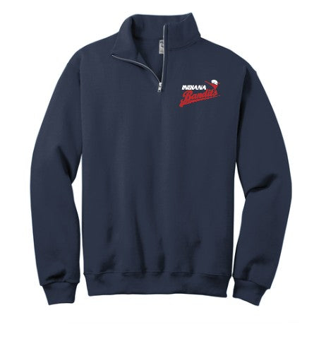 Indiana Bandits Jerzees NuBlend 1/4 Zip Cadet Sweatshirt