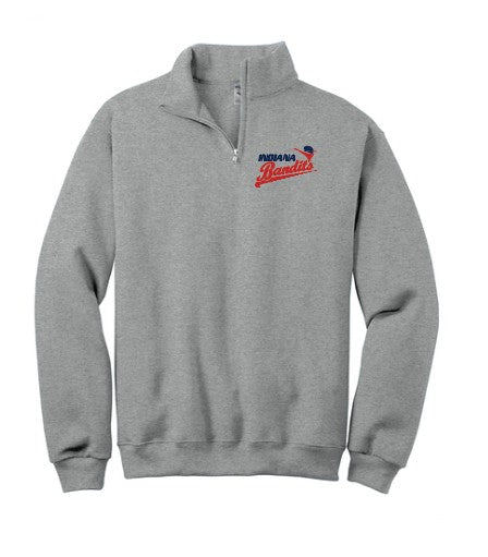 Indiana Bandits Jerzees NuBlend 1/4 Zip Cadet Sweatshirt