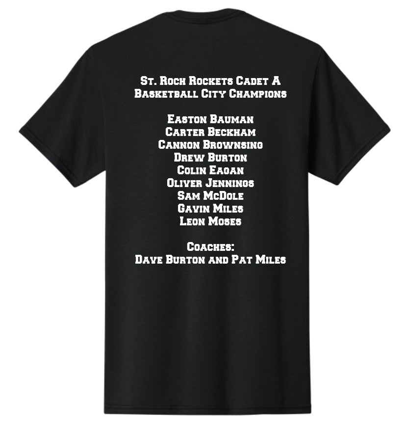 Cadet A Basketball CITY CHAMPIONS Jerzees Short sleeve t-shirt