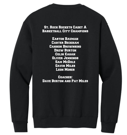 Cadet A Basketball CITY CHAMPS Jerzees crew neck sweatshirt