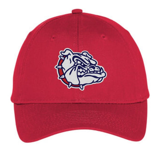 Bulldog Port & Company Six-Panel Unstructured Twill Softball Cap