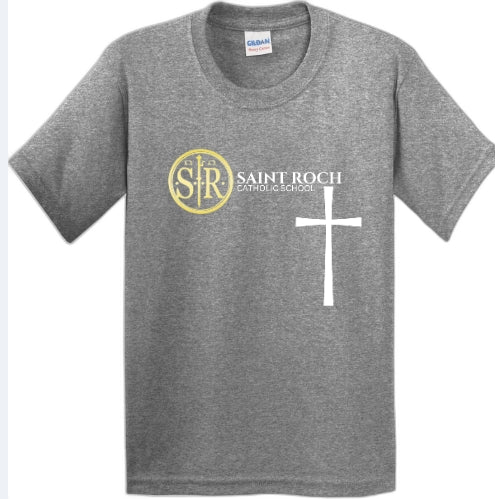 Youth Short sleeve t-shirt Logo and Cross