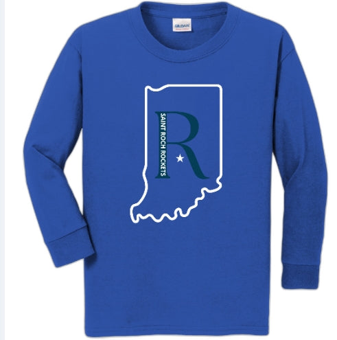 Youth Long Sleeve Shirt Indiana