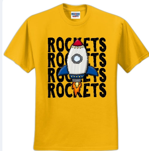 Youth Rocket through rockets shirt