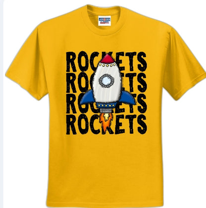 Youth Rocket through rockets shirt