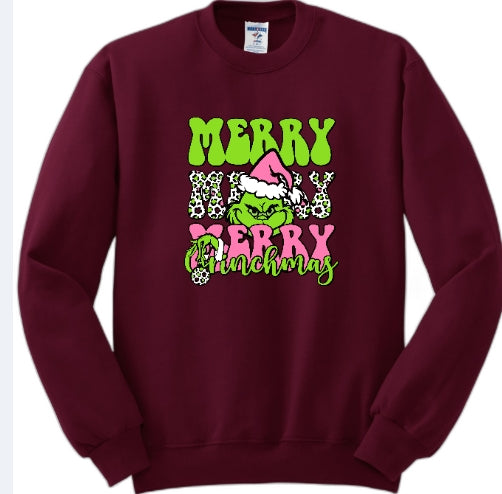 Merry Merry Merry Grinchmas sweatshirt