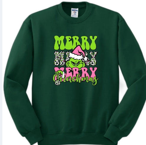 Merry Merry Merry Grinchmas sweatshirt