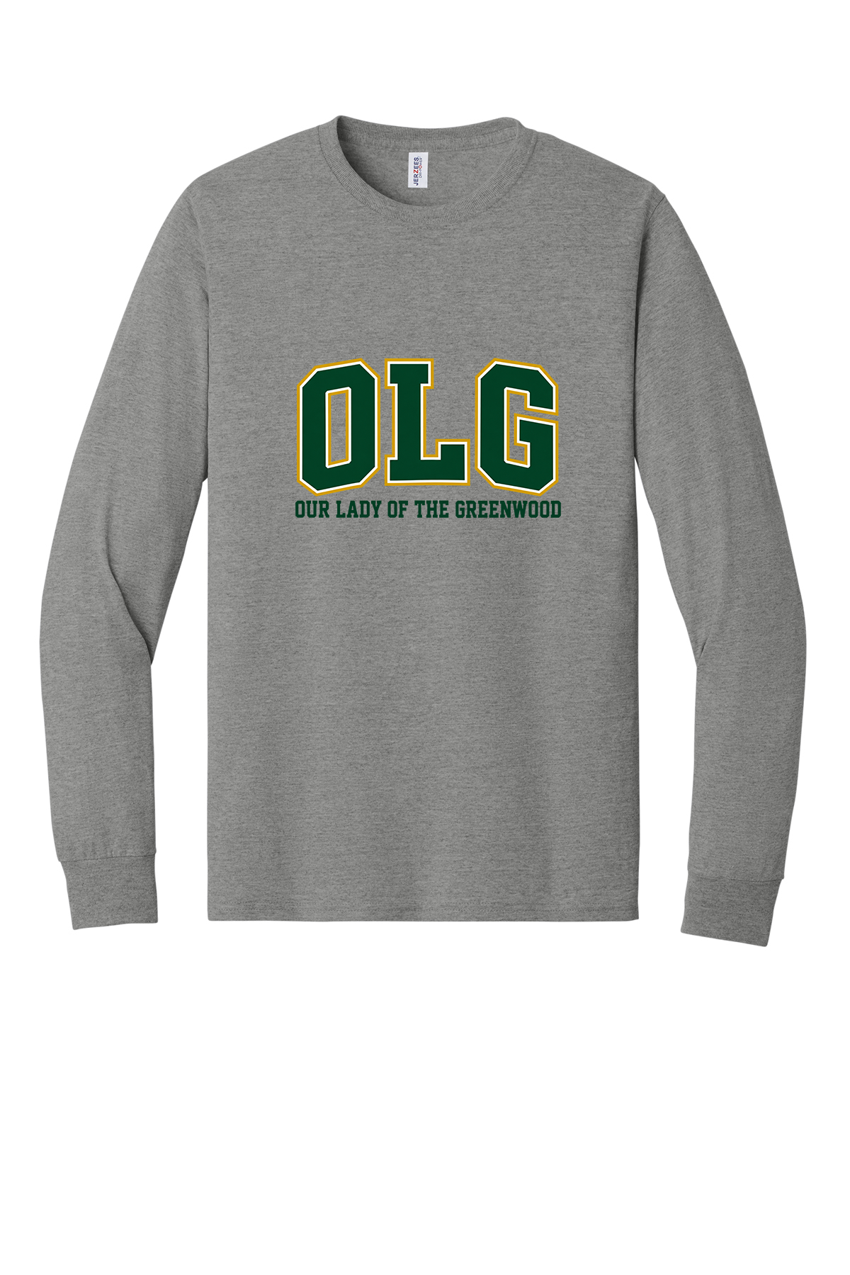 OLG Green with gold outline sleeve, long sleeve, sweatshirts, and 1/4 zips (Copy)