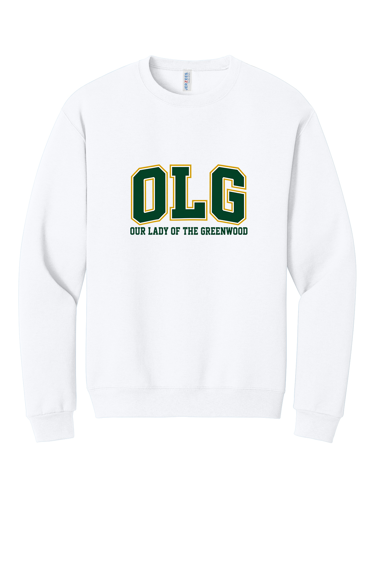 OLG Green with gold outline sleeve, long sleeve, sweatshirts, and 1/4 zips (Copy)
