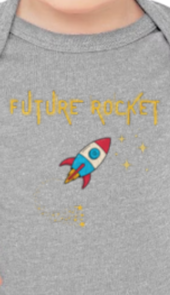 Future Rockets short sleeve onesie