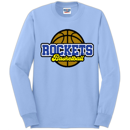 Rockets basketball long sleeve tee