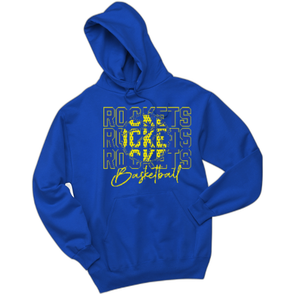 Rockets through basketball hoodie