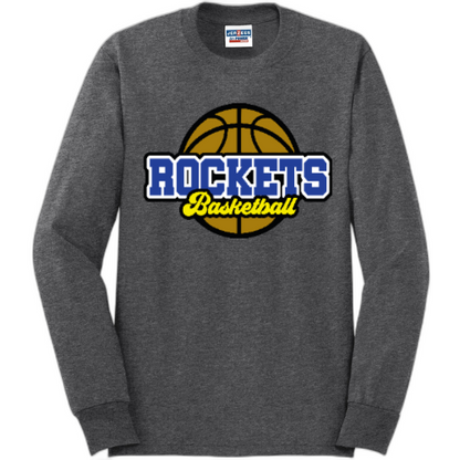 Rockets basketball long sleeve tee