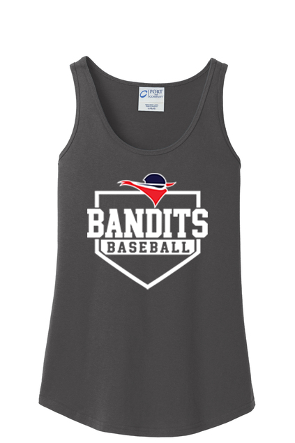Bandits Base  Women's Port & Co. Core cotton tank top