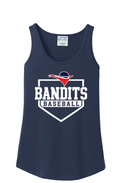 Bandits Base  Women's Port & Co. Core cotton tank top