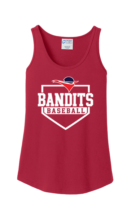 Bandits Base  Women's Port & Co. Core cotton tank top