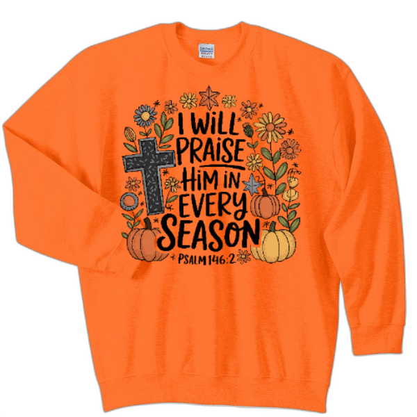 I will praise Him sweatshirt