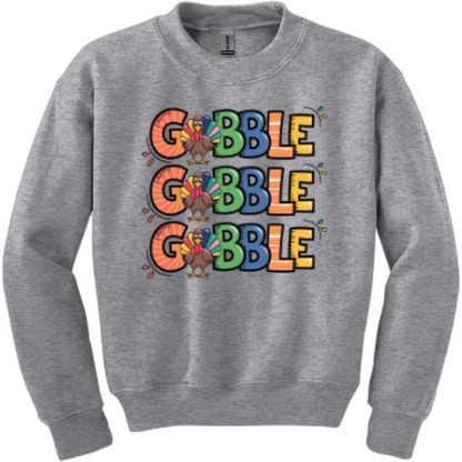 Youth Gobble Gobble Gobble Sweatshirt