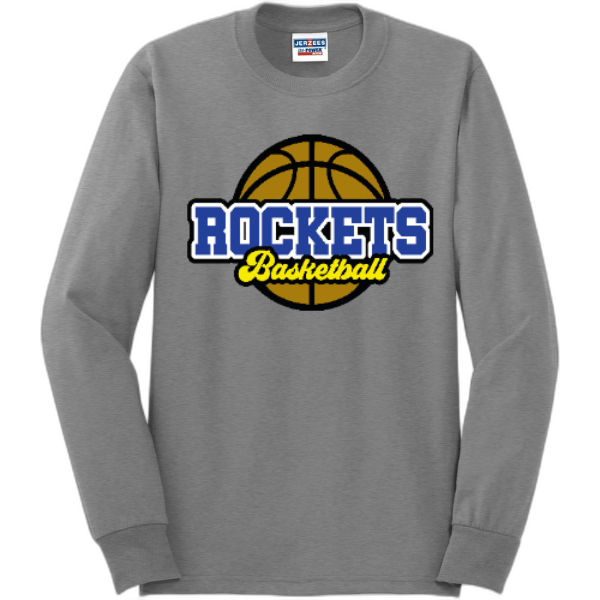 Rockets basketball long sleeve tee