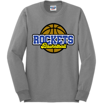 Rockets basketball long sleeve tee