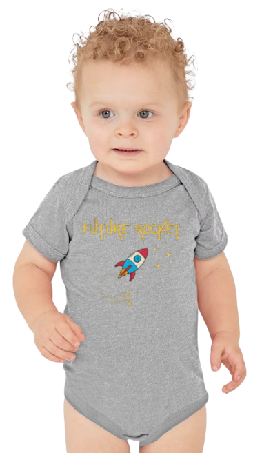 Future Rockets short sleeve onesie