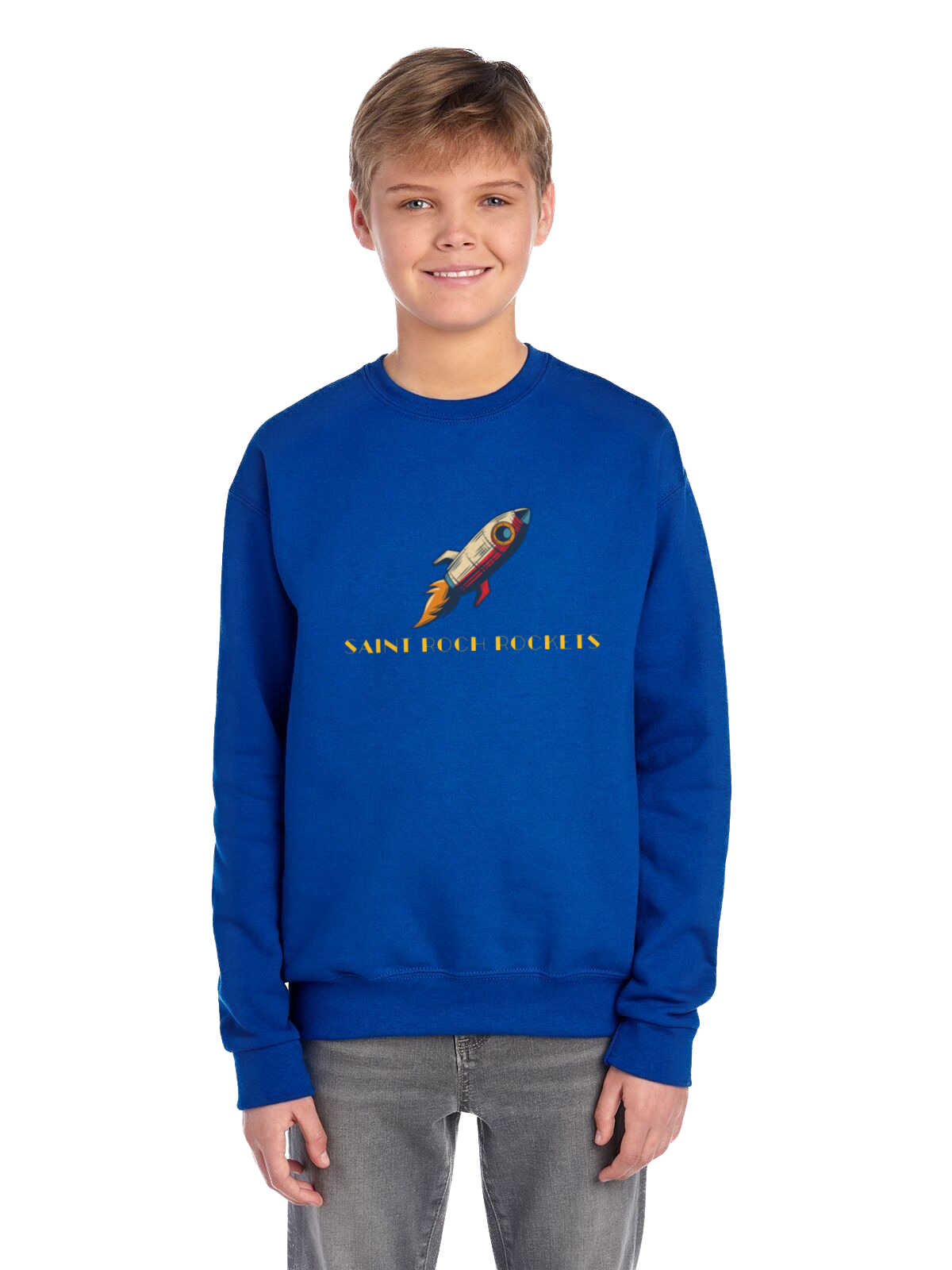 Youth Crewneck Sweatshirt St. Roch Rockets