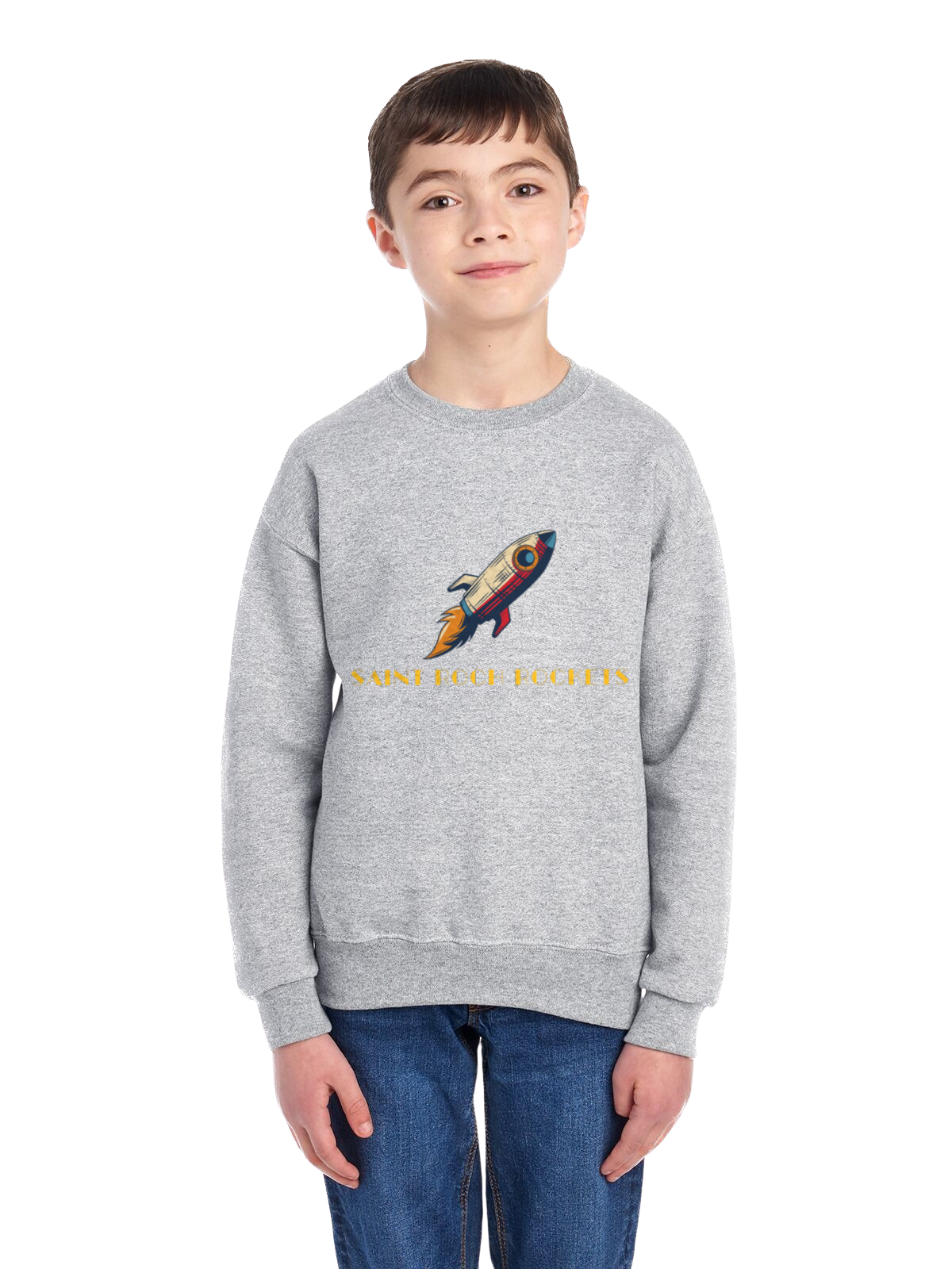 Youth Crewneck Sweatshirt St. Roch Rockets