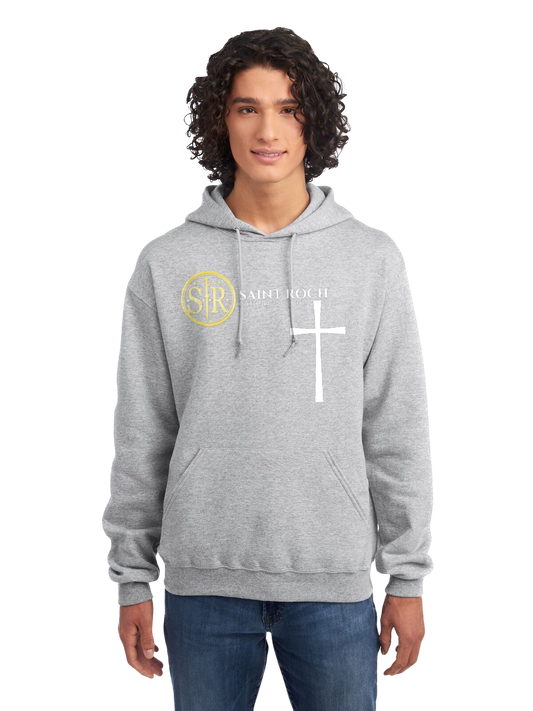 Adult Hoodie logo and Cross