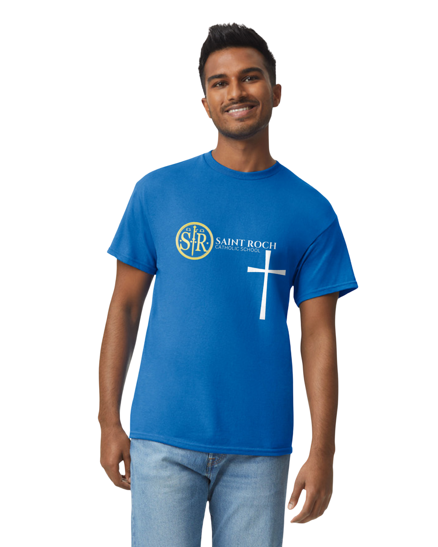 Adult Short sleeve t-shirt Logo and Cross