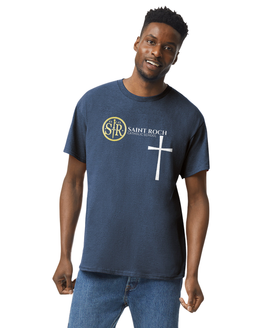 Adult Short sleeve t-shirt Logo and Cross