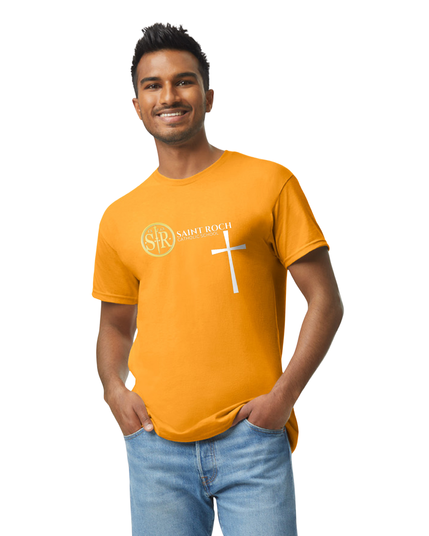 Adult Short sleeve t-shirt Logo and Cross