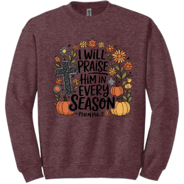 I will praise Him sweatshirt