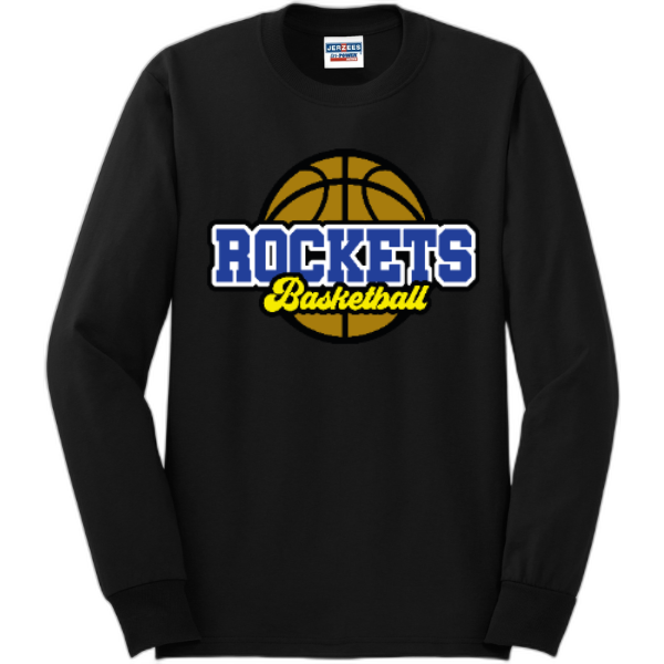 Rockets basketball long sleeve tee