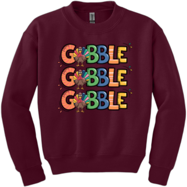 Youth Gobble Gobble Gobble Sweatshirt