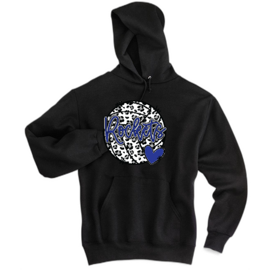 Rockets volleyball cheetah hoodie