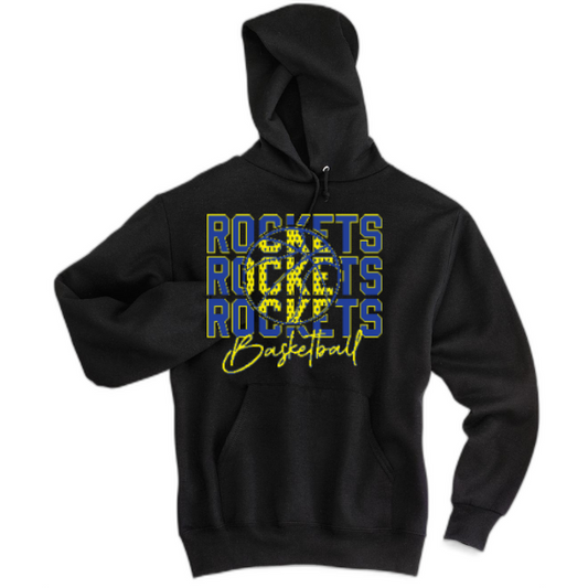 Rockets through basketball hoodie