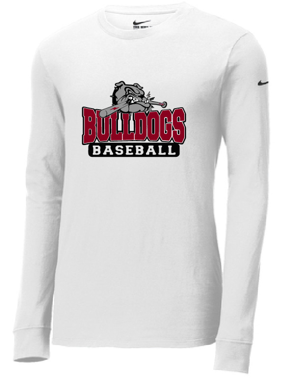 Unisex Bulldog w/ bat Nike Dri-FIT long sleeve t-shirt