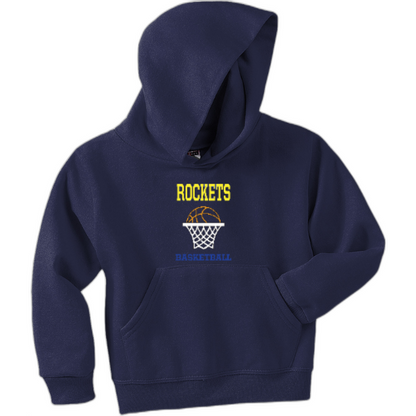 Youth Rockets basketball hoop hoodie